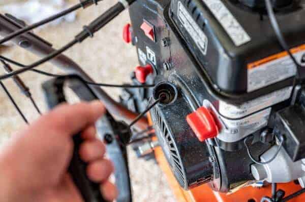 Replacing pull cord on new arrivals briggs and stratton snowblower